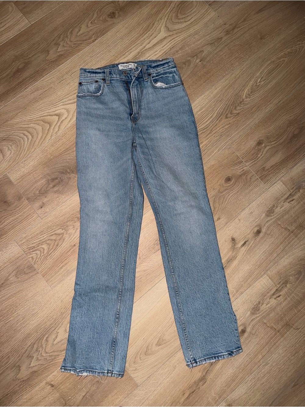 Abercrombie & Fitch Light Blue Straight Leg Jeans